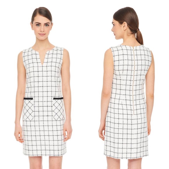 Karl Lagerfeld Dresses & Skirts - Karl Lagerfeld white black stripe shift dress